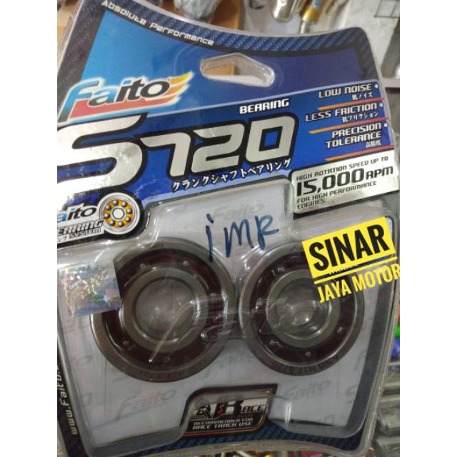 Faito s720 kawasaki klx 150  bearing kruk as laher kruk as  not fag cld tdr bahan keramik