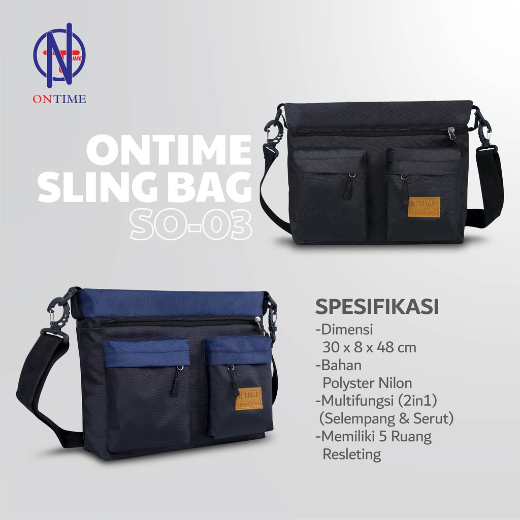 String bag Tas Ransel Pria Ontime Multifungsi 2in1 Import Tas Serut Cowo - Goldiesbags