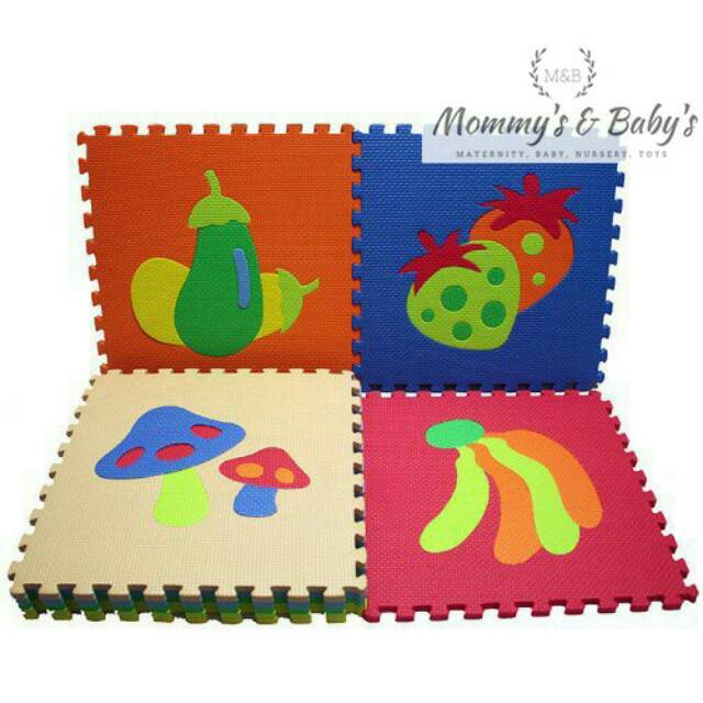 PUZZLE MATRAS EVAMATS 30 x 30 MOTIF GAMBAR BUAH