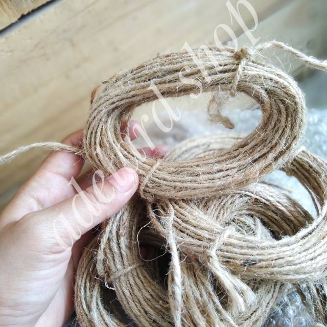 Tali Rami 3mm warna natural panjang 10 meter