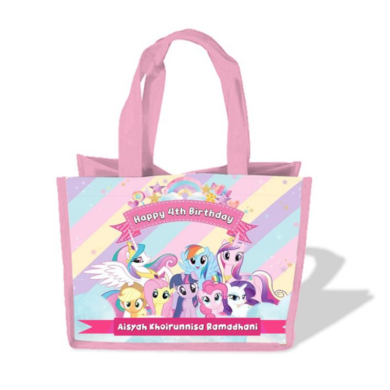 

Tas Ultah Tas Goodie Bag Custom karakter kartun Tambah Tulisan