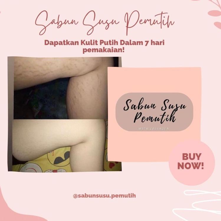 X69Y SABUN SUSU PEMUTIH BPOM / SABUN SUSU PEMUTIH WAJAH DAN BADAN AMAN BPOM