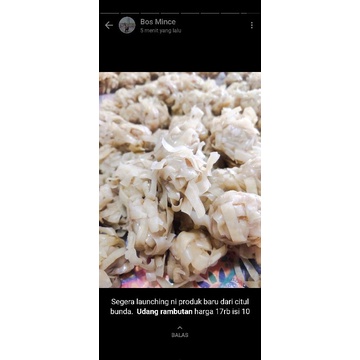 Udang rambutan mini isi 5biji