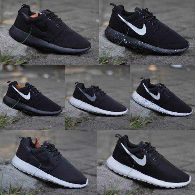 [BAYAR DI TEMPAT] Nike Rosherun Bahan Premium Kanvas &amp; kordorai [Tebal &amp; Kuat] Free Kaos Kaki