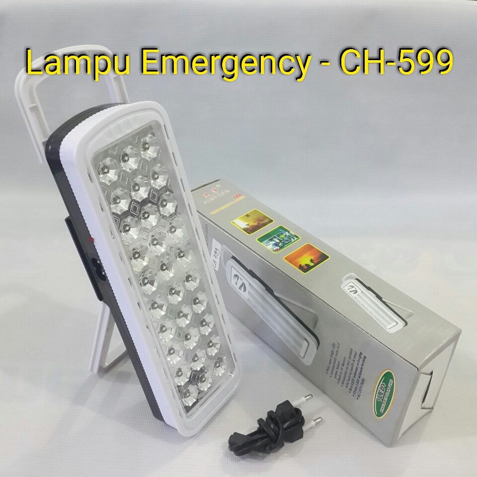 Lampu Emergency LED CH 599 Lampu murah Lampu darurat senter lentera RECHARGE.