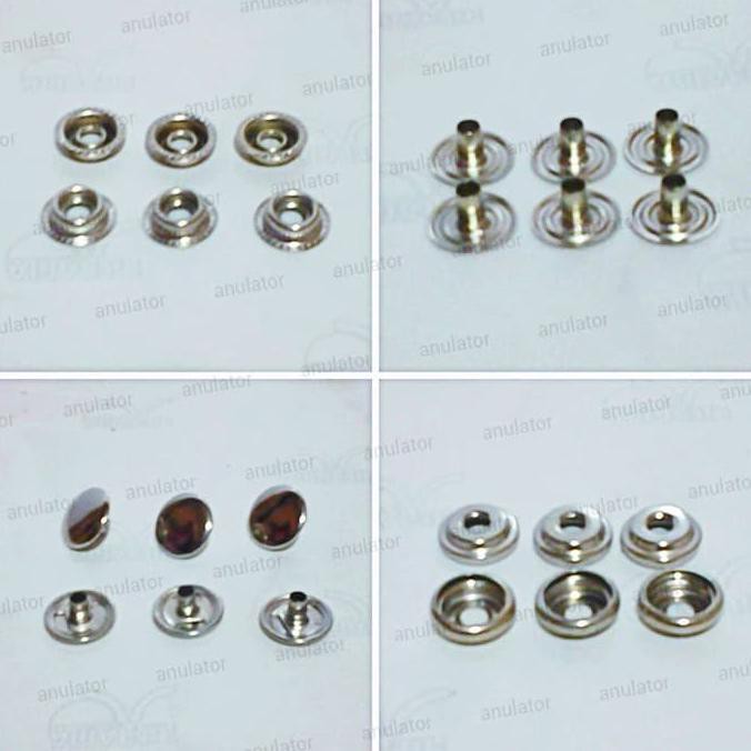 Kancing Kaca & Helm Bogo Cakil Cargloss Snap Chrome krum krom crome