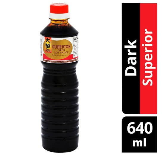 TAI HUA Superior Dark Soy Sauce / Kecap Asin Superior Tai Hua 640 ML