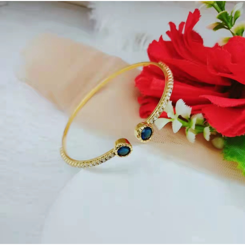 Gelang Xuping Permata Lapis Emas 24K L40