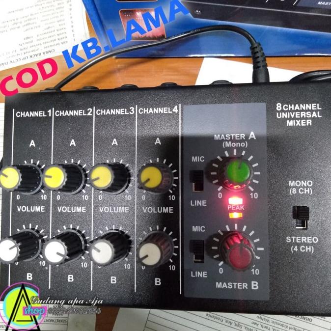 Best Seller Mini Mixer Karaoke Akustic 8 Channel Input Mic/Line