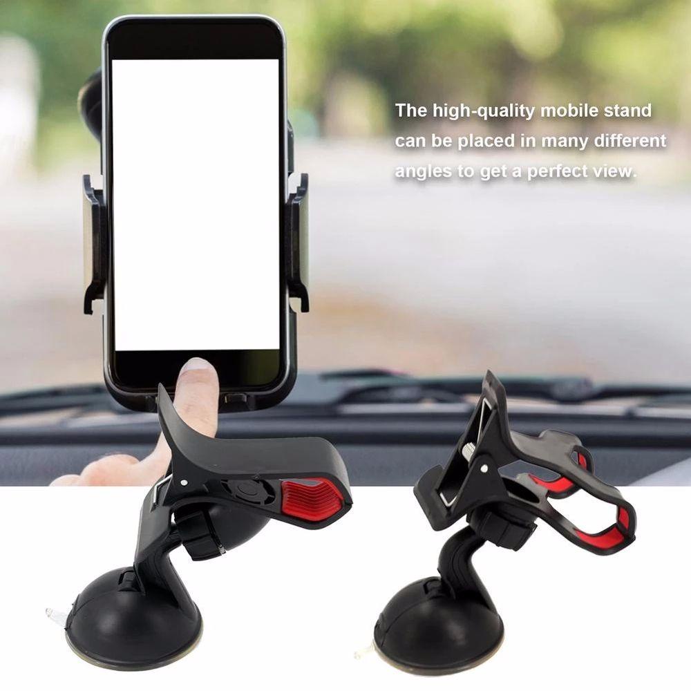 Rebuy Sucker Holder Untuk Aksesoris Ponsel Kreativitas Rotasi 360derajat Phone Sucker Adjustable Braket Ponsel Mobil