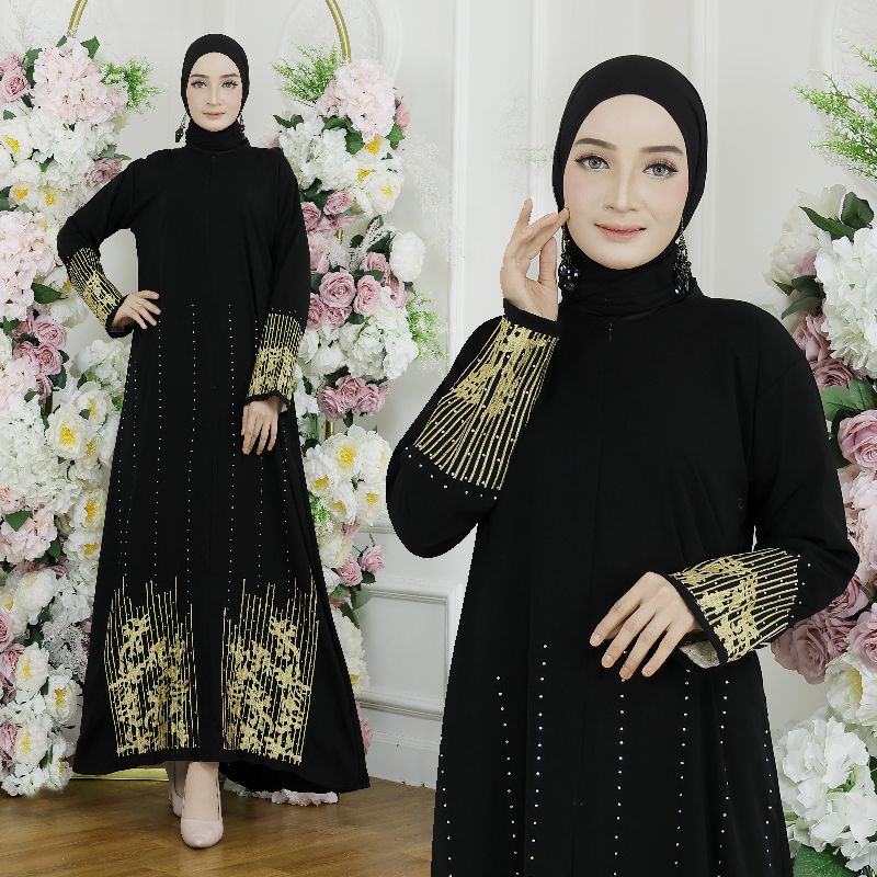 Kumpulan Abaya Bordir Best Seller ( Geser Kanan Untu Liat Motif Motif Nya )