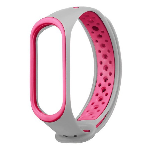 Sporty Strap Mi Band 4 / Mi Band 3 / M6 M5 M4 M3 Tali Jam Sport Xiaomi Mi Band OASE Sneakers-Abu Pink