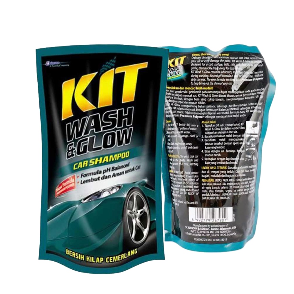 KIT Wash &amp; Glow Pouch 400 ml / Hilangkan Kotoran Dan Minyak Dengan Busa Melimpah / DSM