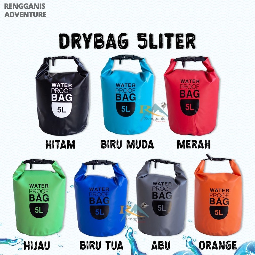 Tas Waterproof Drybag  OCEAN PACK Tas ANTI AIR Outdoor Hiking Motorcycle Traveling