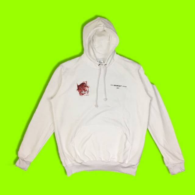 HOODIE OFF WHITE BASQUIAT PERFECT HIGH 1:1 MIRROR QUALITY