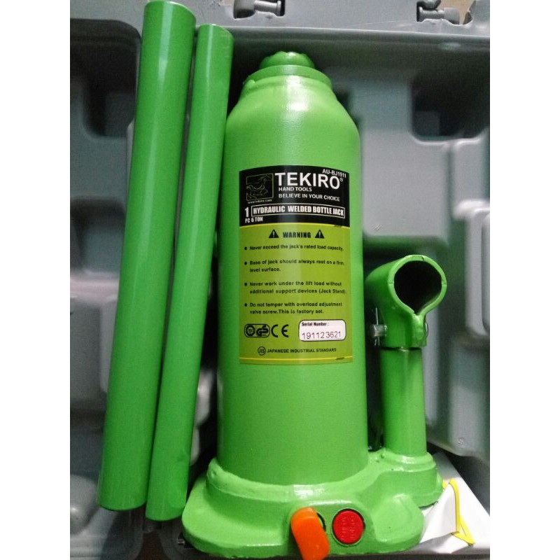 tekiro BJ1003 BJ1911 dongkrak botol 6 ton hydraulic bottle jack 6ton BJ 1003