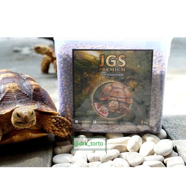 JGS Premium Tortoise Food kemasan 2000 gram / 2 kg / makanan kura / pelet kura darat /JGS Tortoise F