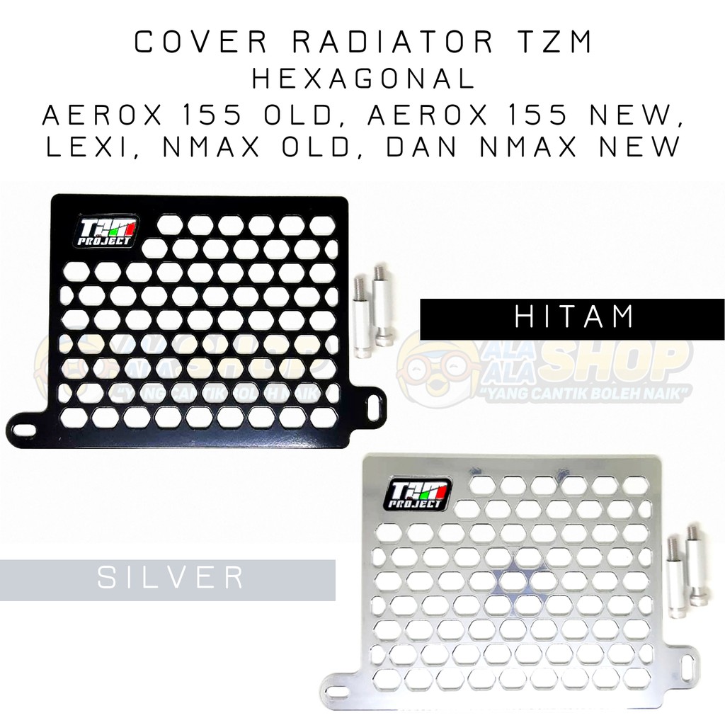 Cover Radiator CNC TZM Hexagonal All New / Old Aerox Nmax Lexi N-Max