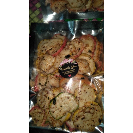 

kerupuk seblak pedas daun jeruk