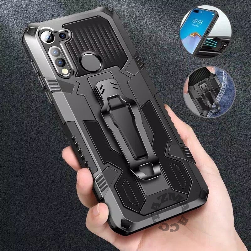 CASE REALME 6 - CASE I - CRYSTAL STANDING ROBOT FHANTOM HARDCASE