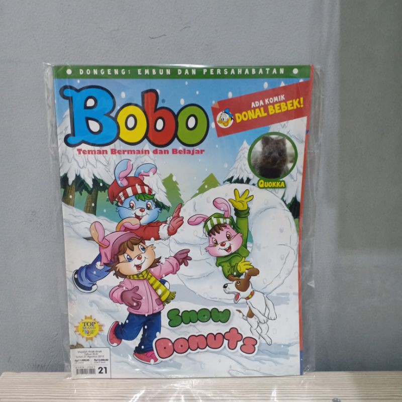 majalah bobo edisi 27 Agustus 2015 ( kondisi mulus)
