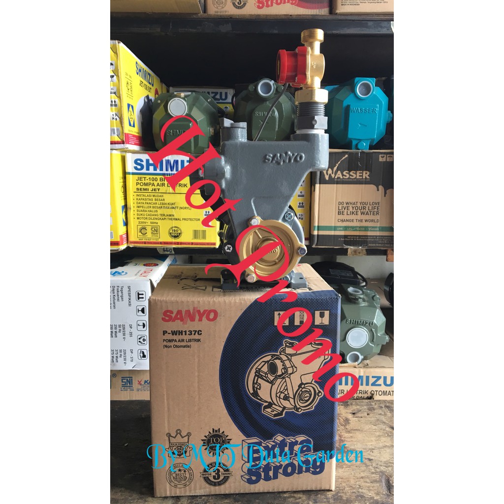 Pompa Air Pendorong Boster Sanyo PWH 137 Plus Otomatis Rakitan