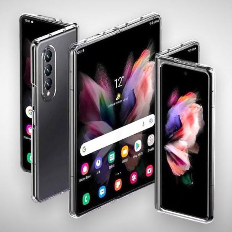 Clear Case Bening Samsung Z Flod 3 High Premium Transparan Hard Case