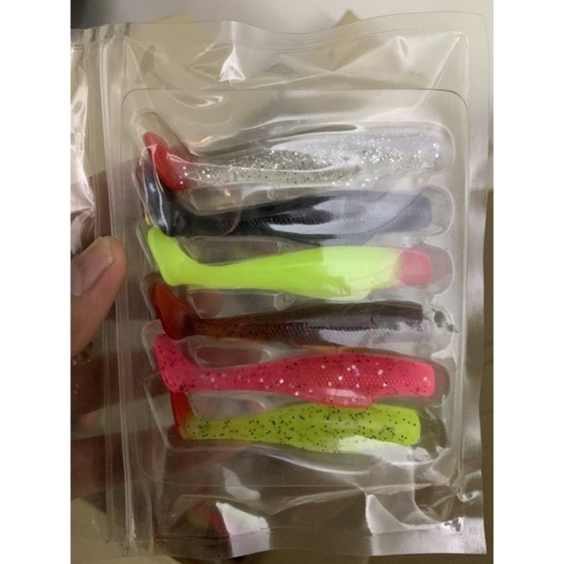 Softlure Lazarus 8cm (Mix Colourful) Paddle Tail