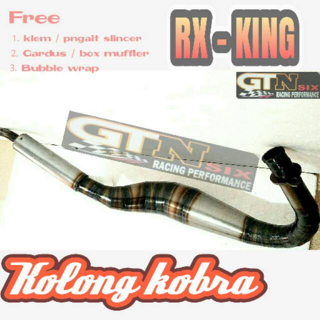Knalpot racing kolong kobra RX-KING kolong kobra