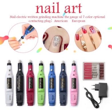 Bor mini / Electric Nail Drill Grinding Manicure Machine Mesin Kikir Amplas Kuku Listrik Nail Art Pen Pedicure rekomendasi