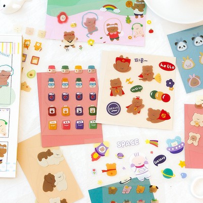 

HI060 Stiker Beruang Lucu untuk Dekorasi Jurnal Scrapbook