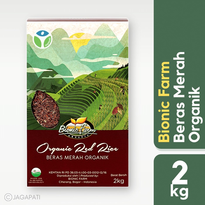 

978qW Bionic Farm - Organic Red Rice - Beras Sehat - 2 Kg W5Q0112