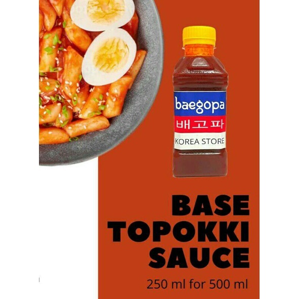 

Saos Toppoki Topokki Base Baegopa 250ml For 500ml | Saos Tteok Instan