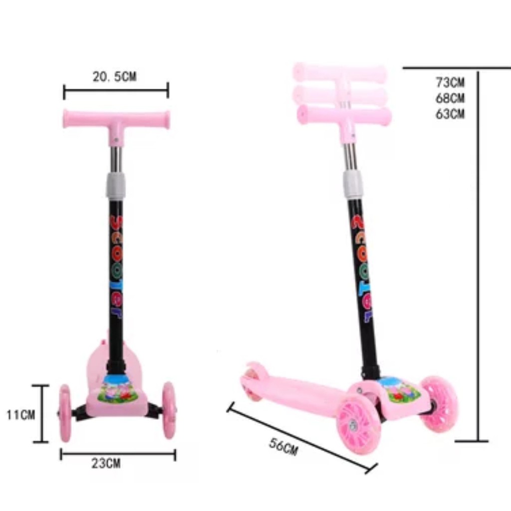KICKBOARD SCOOTER MB 183 - SKUTER ANAK - RODA 3 - OTOPED ANAK - RODA ADA LAMPU LED-MICC.-6