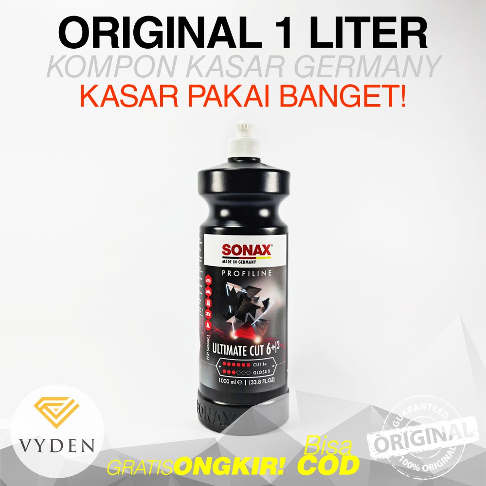 SONAX Profiline ULTIMATE CUT 6 Plus 1 Liter Kompon Kasar Tinggi Hapus Baret Dalam MURAH