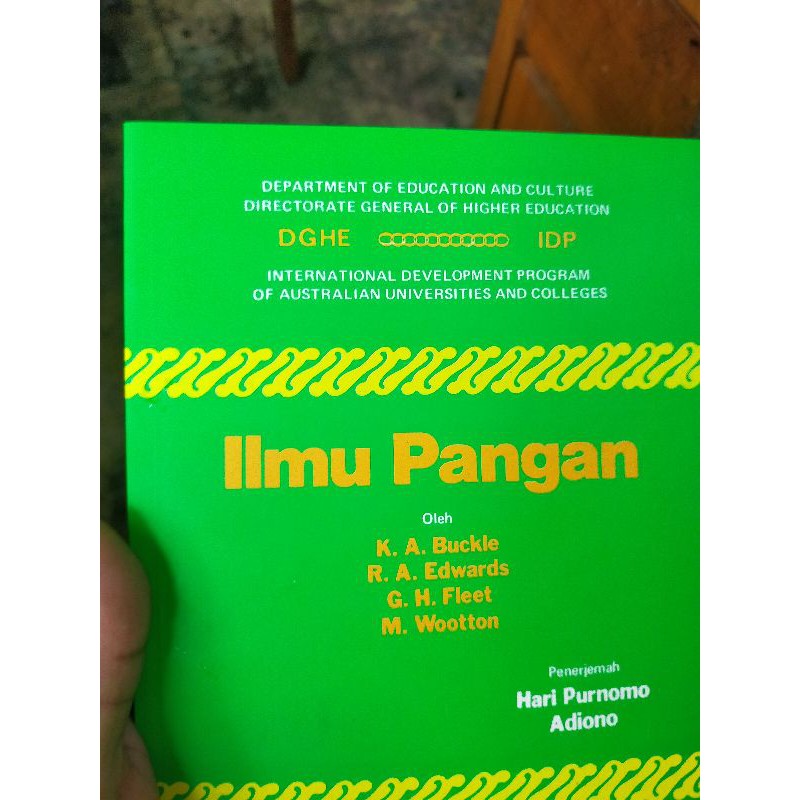 ILMU PANGAN.PENERJEMAH HARI PURNOMO ADIONO.UIPRESS