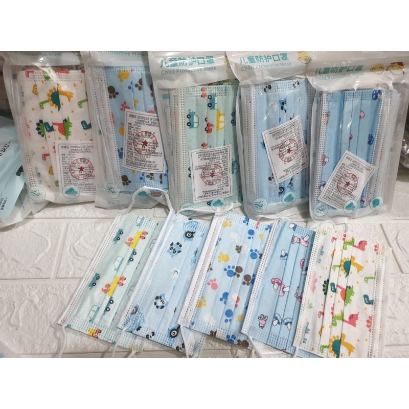 MASKER ANAK 3PLY  ISI 10pcs IMPORT