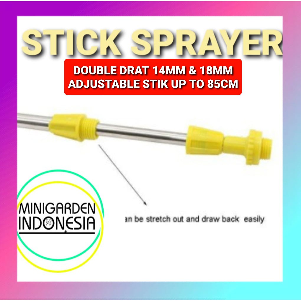 STICK SPRAYER ELEKTRIK KUNING pipa stik tangki sprayer antena 45 cm - 85 cm alat siram irigasi taman