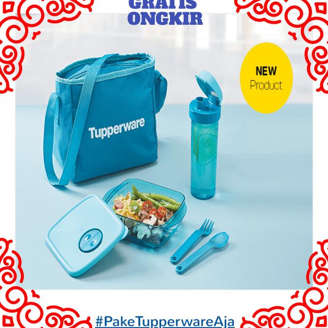 Lunch Box Tupperware - Tempat Makan Tupperware Botol Minum Set Orianzorah