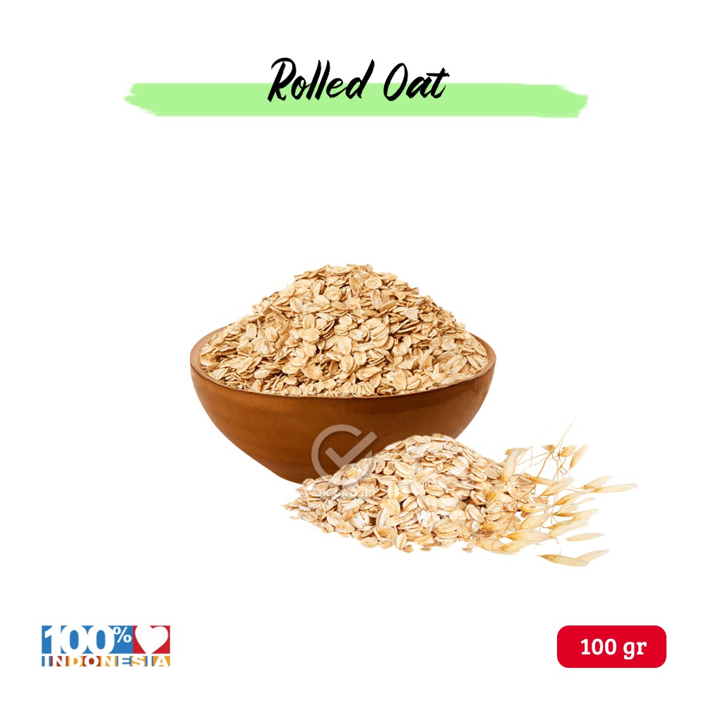 

Rolled Oat/ Natural Rolled Oat/ Oat Utuh/ Gandum Utuh/ Gandum Kasar (100 gr)