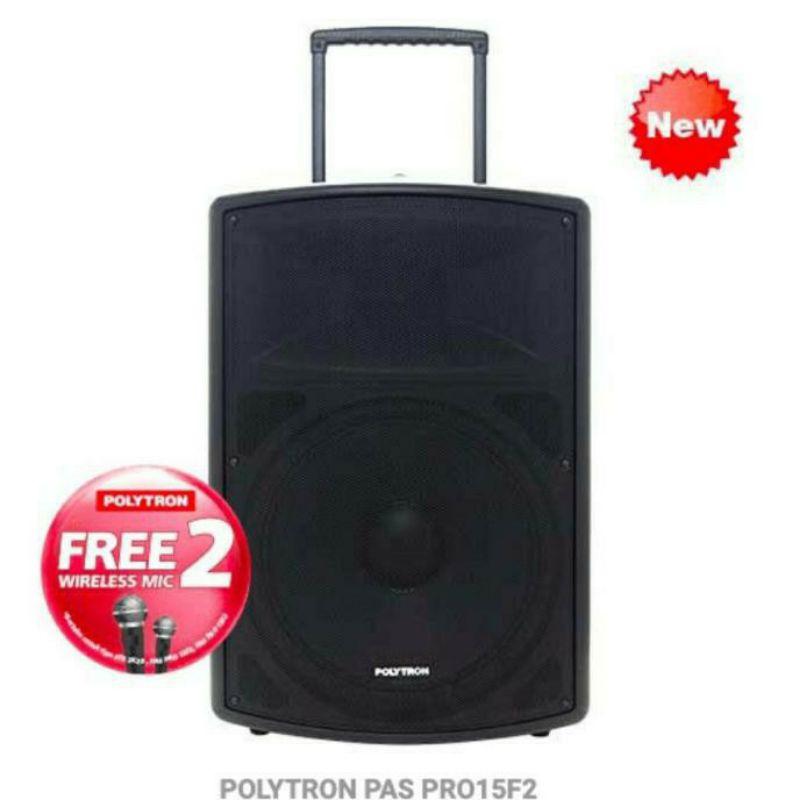 SPEAKER PORTABLE POLYTRON PAS PRO 12F3 / PASPRO 12F3 SPEAKER BLUETOOTH INDOOR OUTDOOR