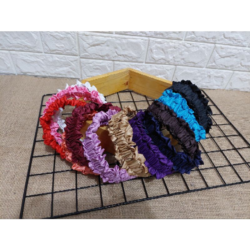 Bando scrunchie rufle/bando korea/bando kerut