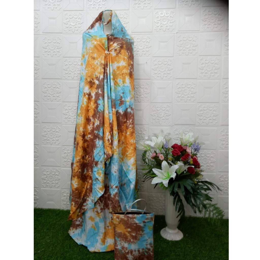 Mukena Dewasa Jumbo Bali TieDye, Mukena Batik Katun Rayon