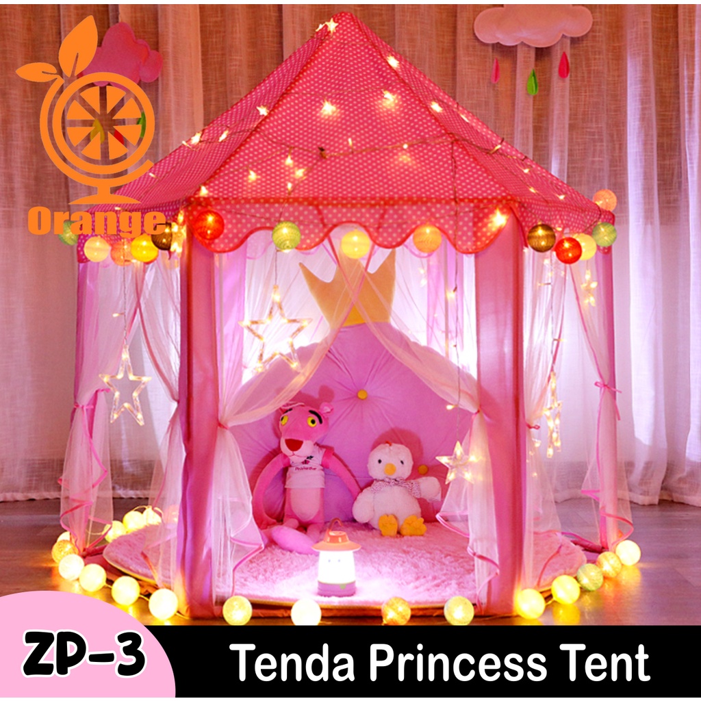 Tenda Princess Mainan Anak Model Rumah Indoor Outdoor Portable Elegan WD