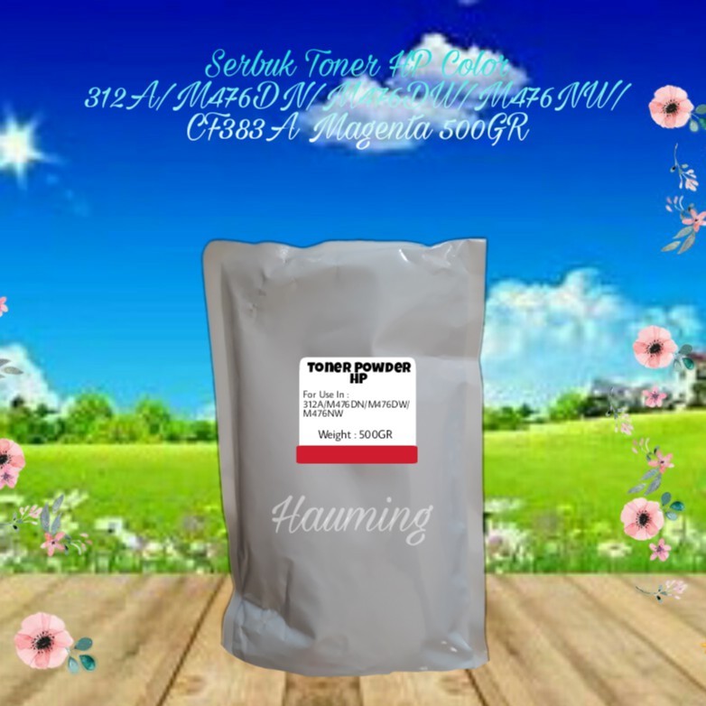 Serbuk Toner HP 312A LaserJet Pro M476 M476DN M476DW M476NW CF383A Magenta 500gr