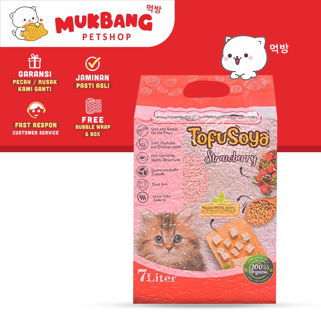 Markotops Tofu Soya Clump Litter 7L Pasir Kucing Gumpal Organik 7 Liter Clump Cat Litter Pasir Gumpal Wangi