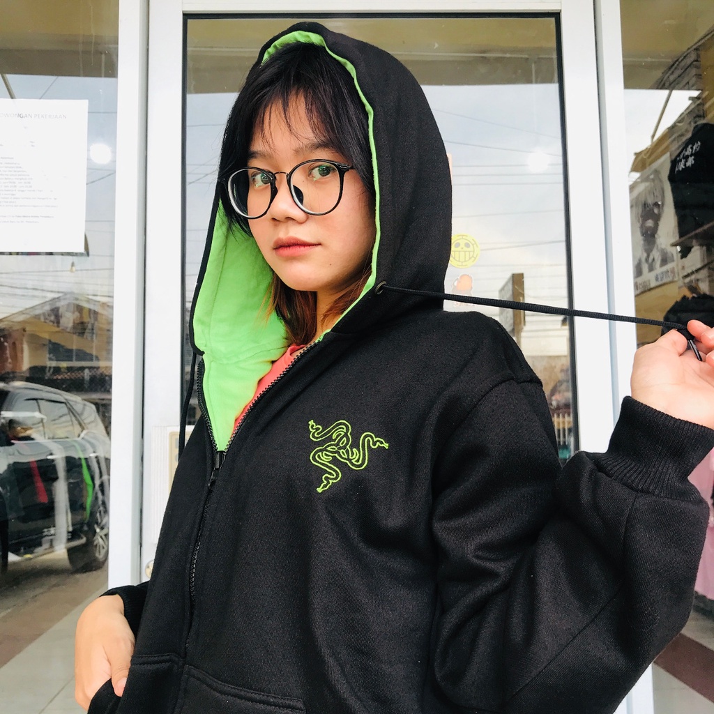 Jaket Razer Black Premium Cotton Fleece Premium Unisex