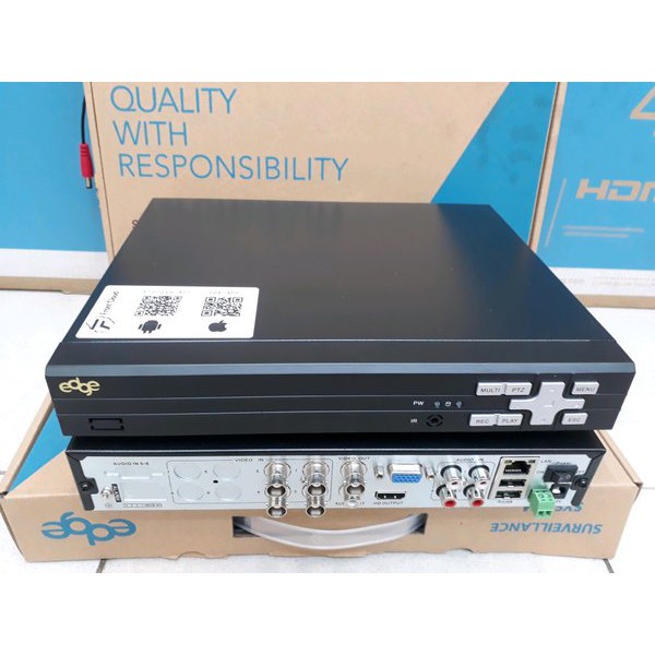 paket kamera cctv 4ch 2mp edge full hd komplit