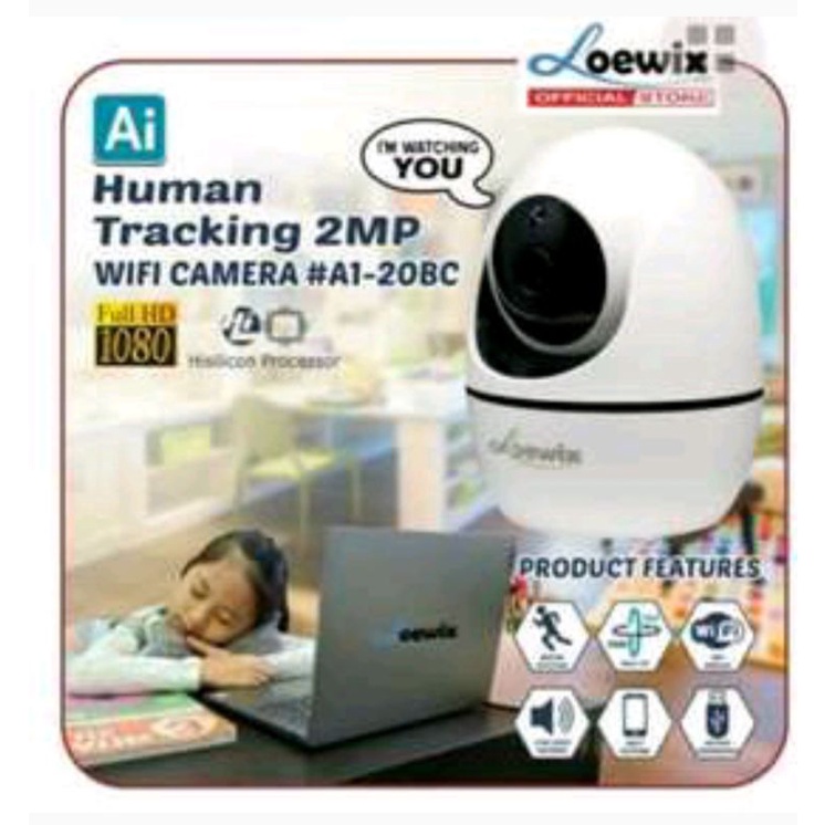 LOEWIX Wifi Pan &amp; Tilt Camera LOEWIX - A1-20BC (Full Hd 2Mp