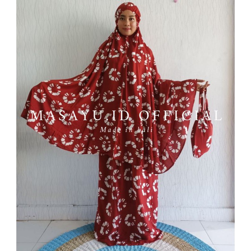 MUKENA BALI SHIBORI DONAT JUMBO